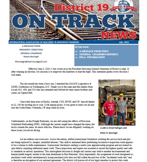 On Track News – 2nd Quarter 2024