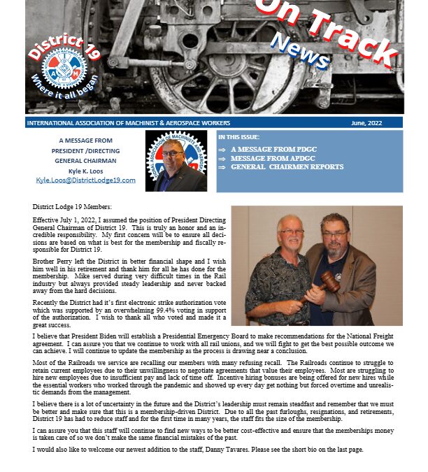 On Track News – 2nd Quarter 2022