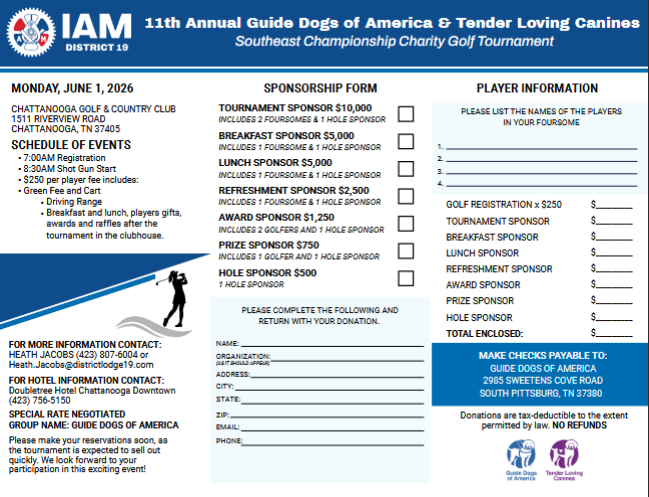 D19 2026 Annual GDA Gold Tournament
